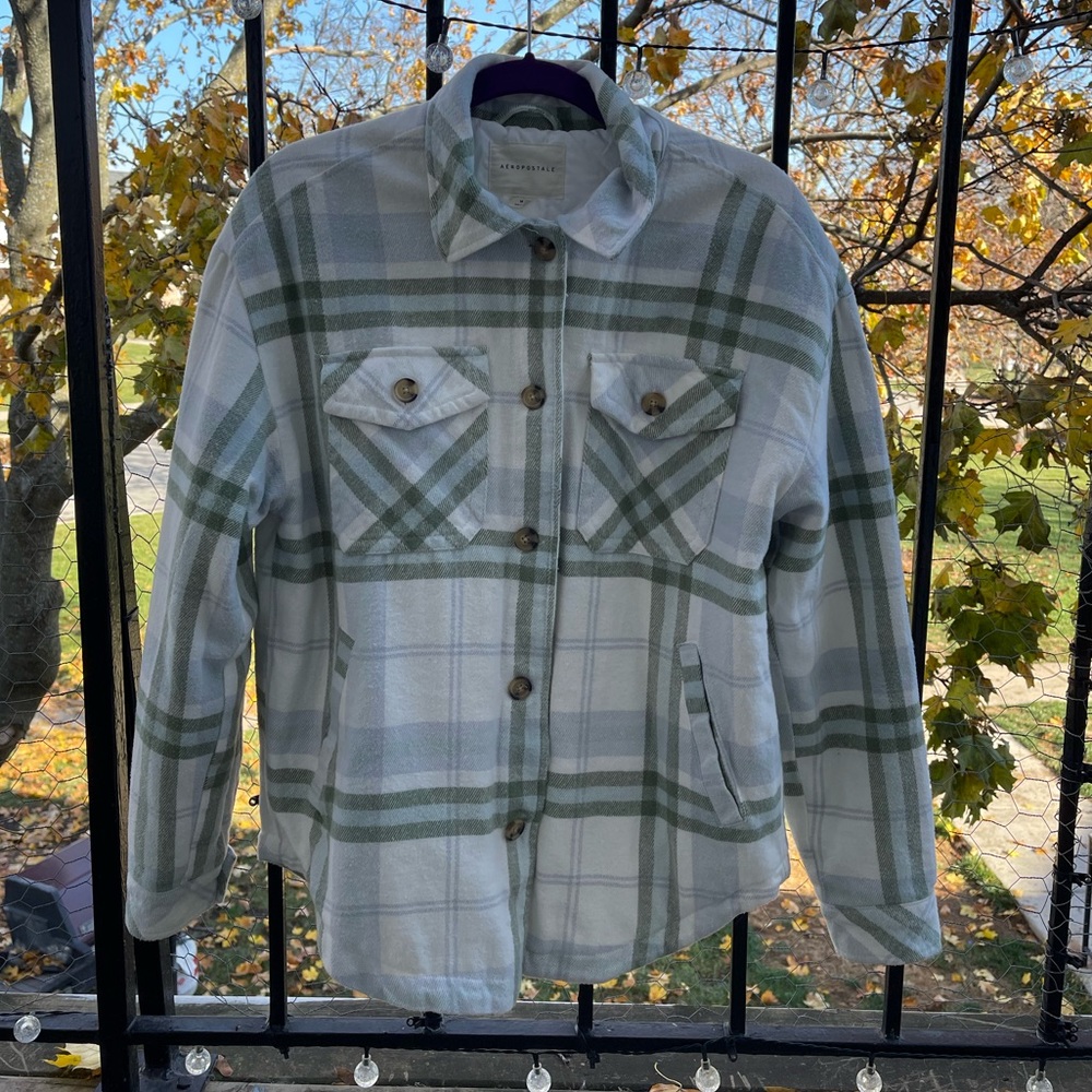 Plaid Insulated Shacket Aeropostale size M